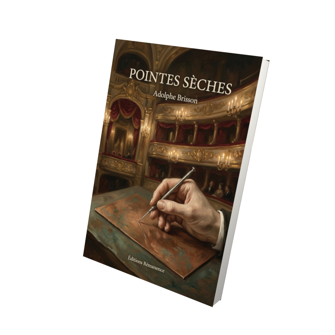 Livre Pointes sèches par Adolphe Brisson - Vue 3D - Editions Remanence