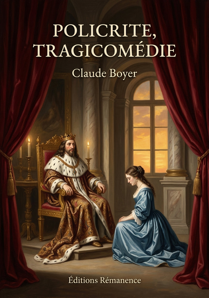 Livre Policrite, tragicomédie par Claude Boyer - Couverture - Editions Remanence