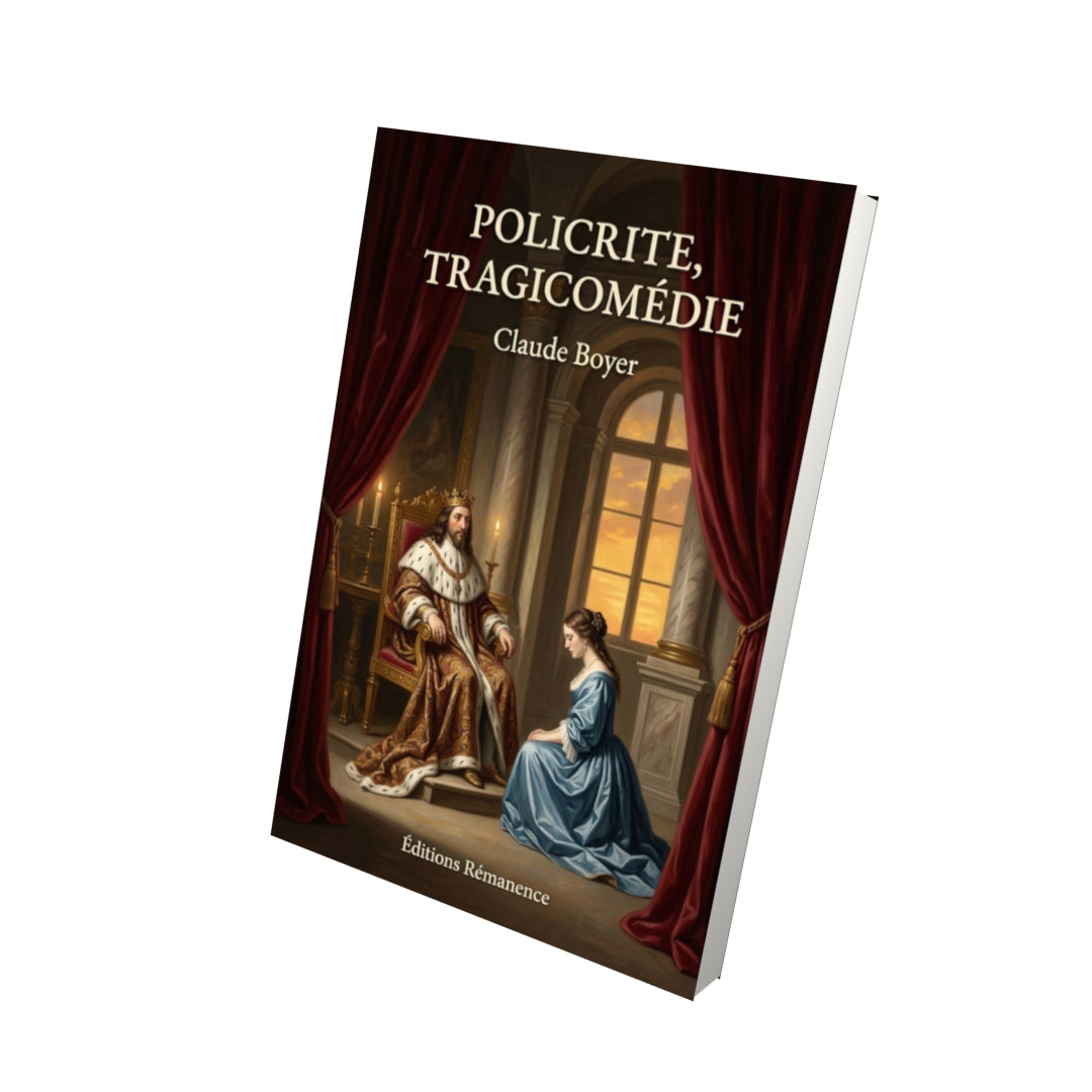Livre Policrite, tragicomédie par Claude Boyer - Vue 3D - Editions Remanence