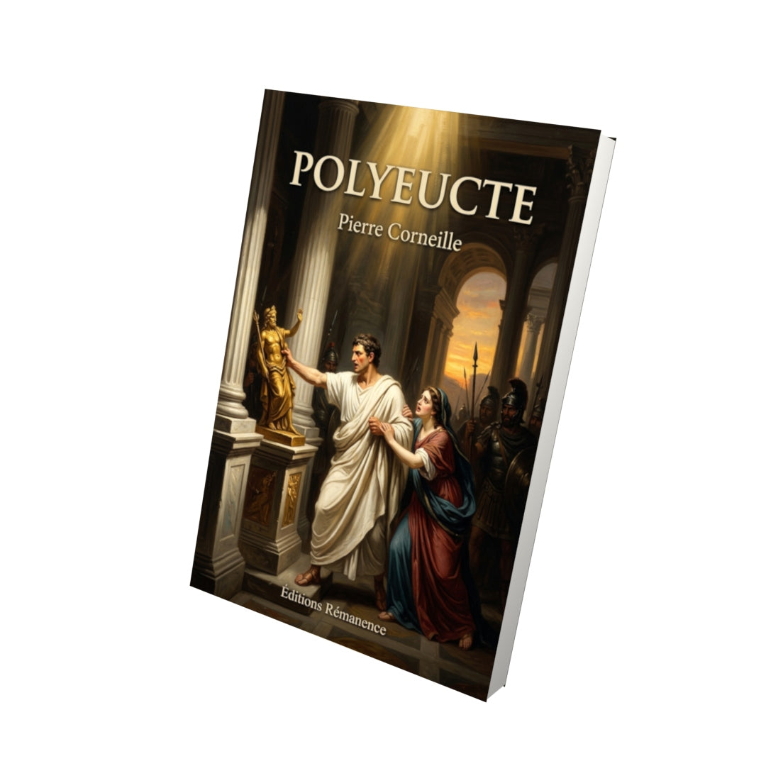 Livre Polyeucte par Pierre Corneille - Vue 3D - Editions Remanence