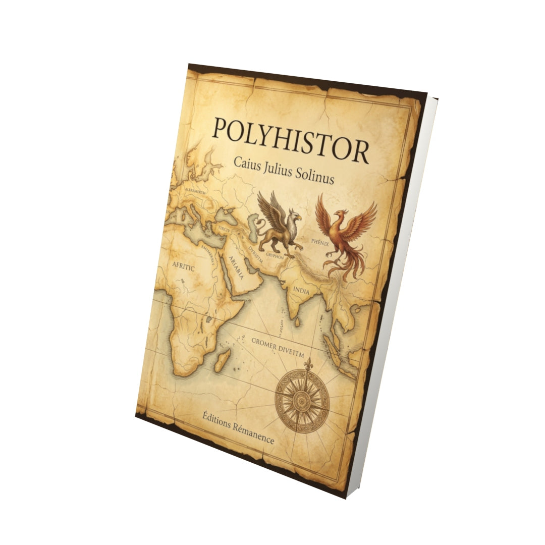 Livre Polyhistor par Caius Julius Solinus - Vue 3D - Editions Remanence