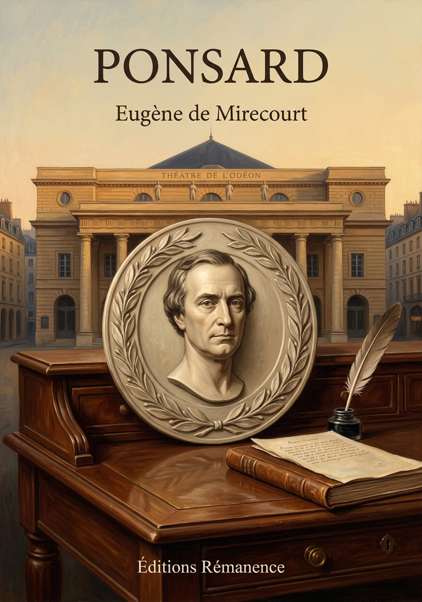Livre Ponsard par Eugène de Mirecourt - Couverture - Editions Remanence
