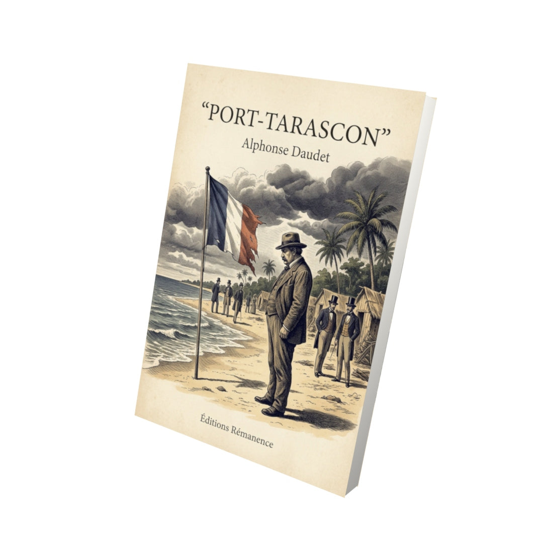 Livre Port-Tarascon - Alphonse Daudet - Vue 3D - Editions Remanence