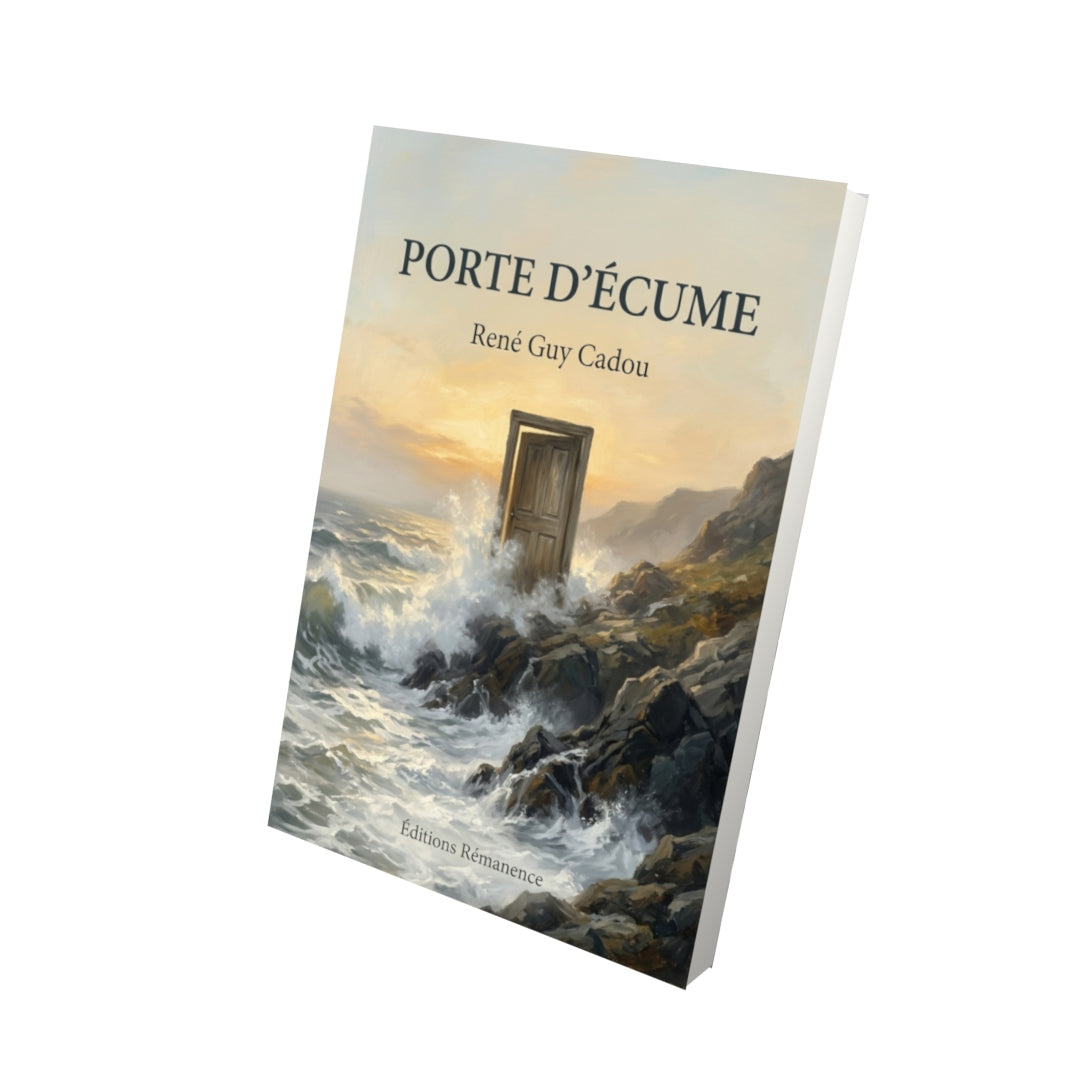 Livre Porte d’écume par René Guy Cadou - Vue 3D - Editions Remanence