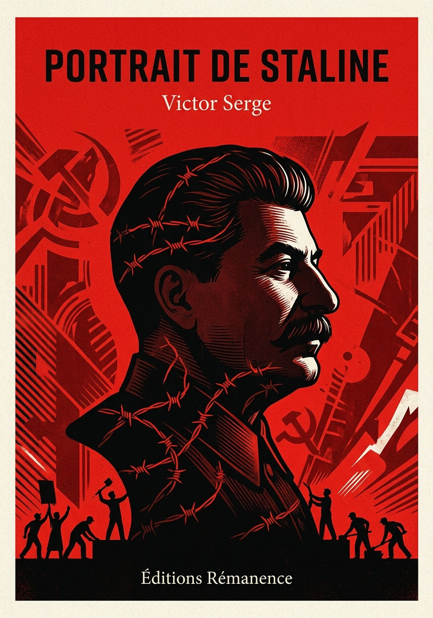 Livre Portrait de Staline par Victor Serge - Couverture - Editions Remanence