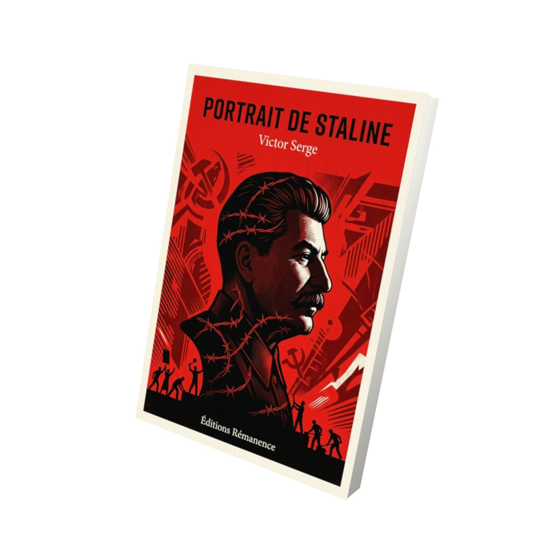 Livre Portrait de Staline par Victor Serge - Vue 3D - Editions Remanence