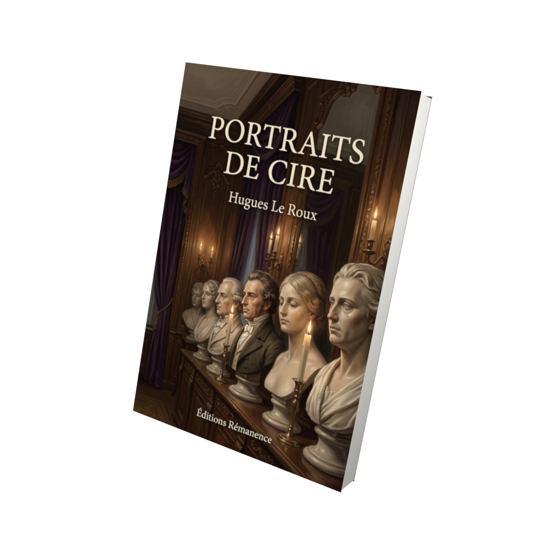 Livre Portraits de cire par Hugues Le Roux - Vue 3D - Editions Remanence