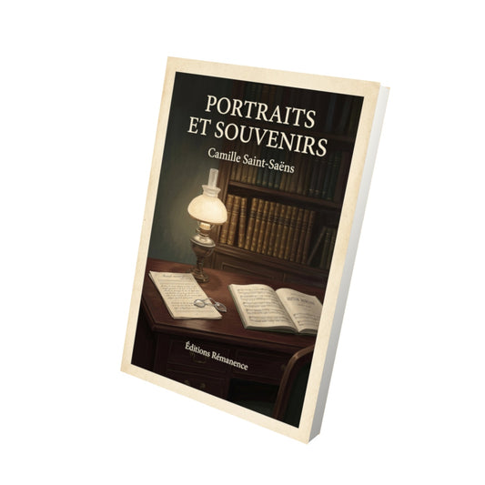 Livre Portraits et souvenirs - Camille Saint-Saëns - Vue 3D - Editions Remanence