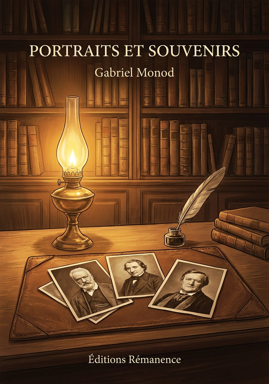 Livre Portraits et Souvenirs par Gabriel Monod - Couverture - Editions Remanence