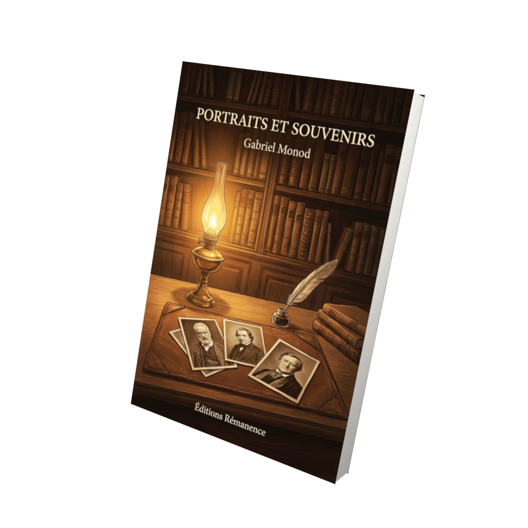 Livre Portraits et Souvenirs par Gabriel Monod - Vue 3D - Editions Remanence