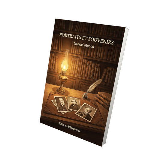 Livre Portraits et Souvenirs par Gabriel Monod - Vue 3D - Editions Remanence