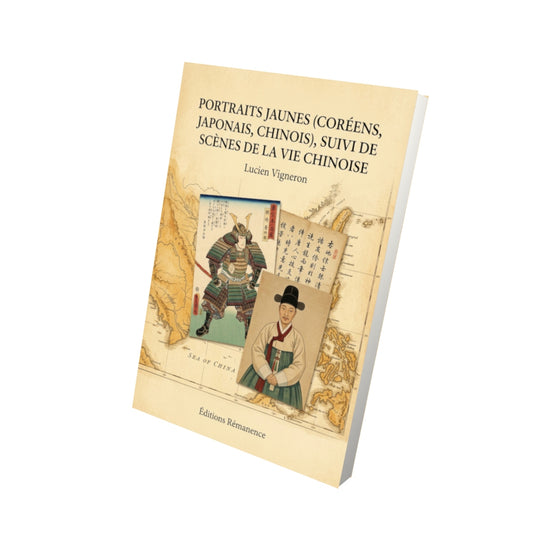 Livre Portraits jaunes (Coréens, Japonais, Chinois), suivi de Scènes de la vie chinoise par Lucien Vigneron - Vue 3D - Editions Remanence
