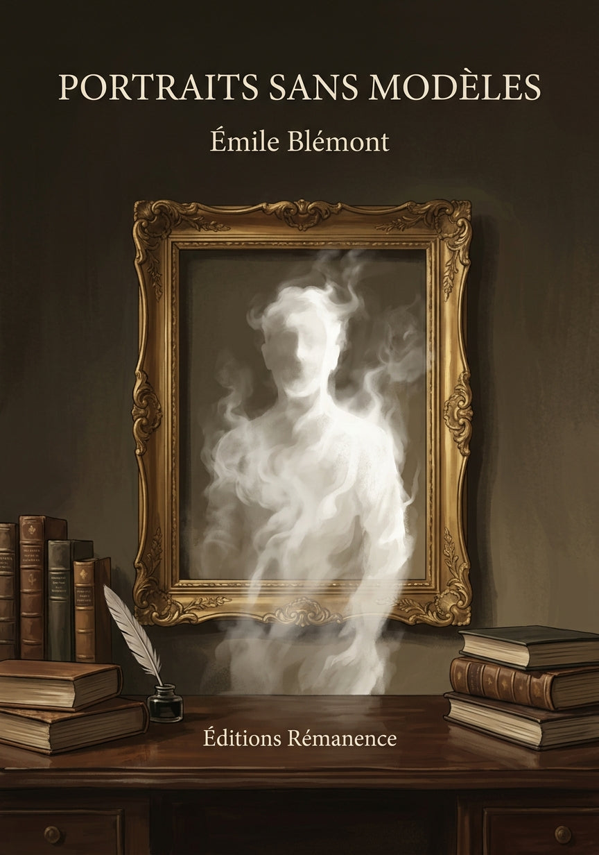 Livre Portraits sans modèles par Émile Blémont - Couverture - Editions Remanence