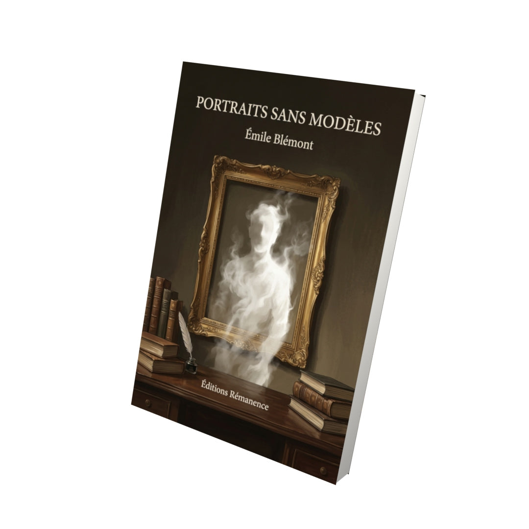 Livre Portraits sans modèles par Émile Blémont - Vue 3D - Editions Remanence