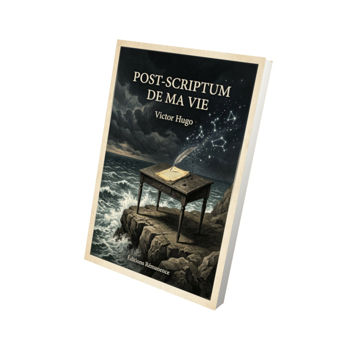 Livre Post-scriptum de ma vie - Victor Hugo - Vue 3D - Editions Remanence