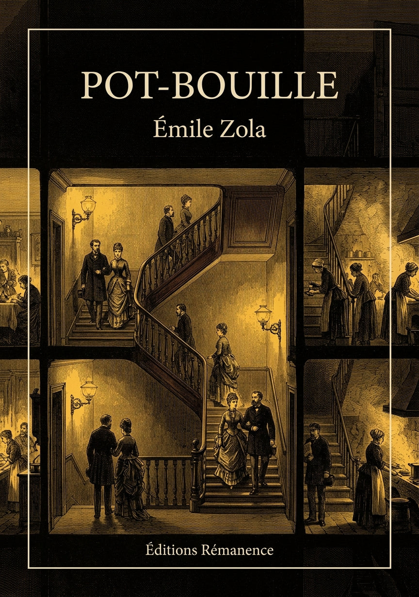 Livre Pot-Bouille par Émile Zola - Couverture - Editions Remanence