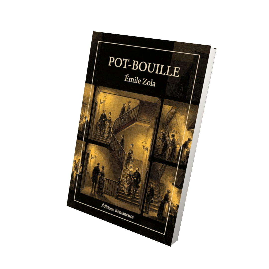 Livre Pot-Bouille par Émile Zola - Vue 3D - Editions Remanence