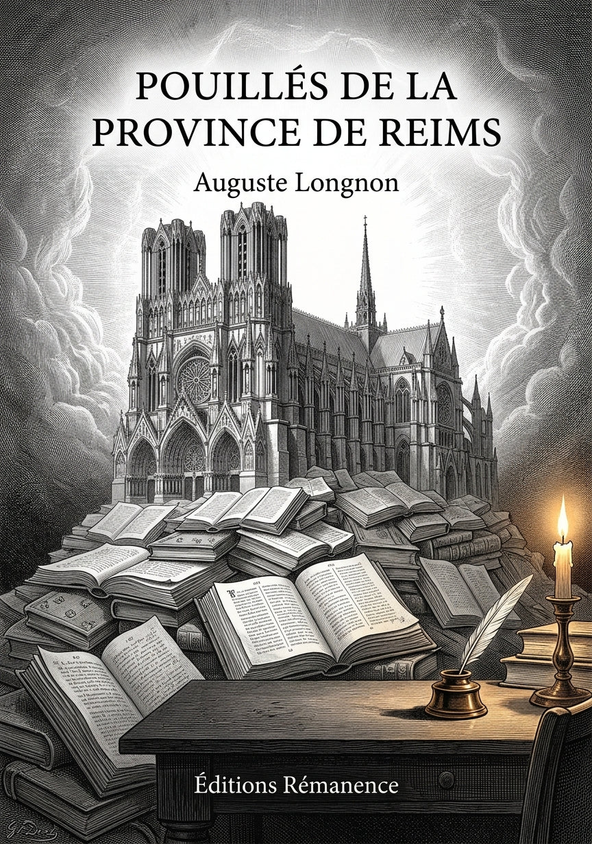 Livre Pouillés de la province de Reims par Auguste Longnon - Couverture - Editions Remanence