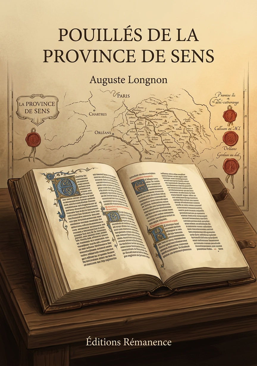 Livre Pouillés de la province de Sens par Auguste Longnon - Couverture - Editions Remanence