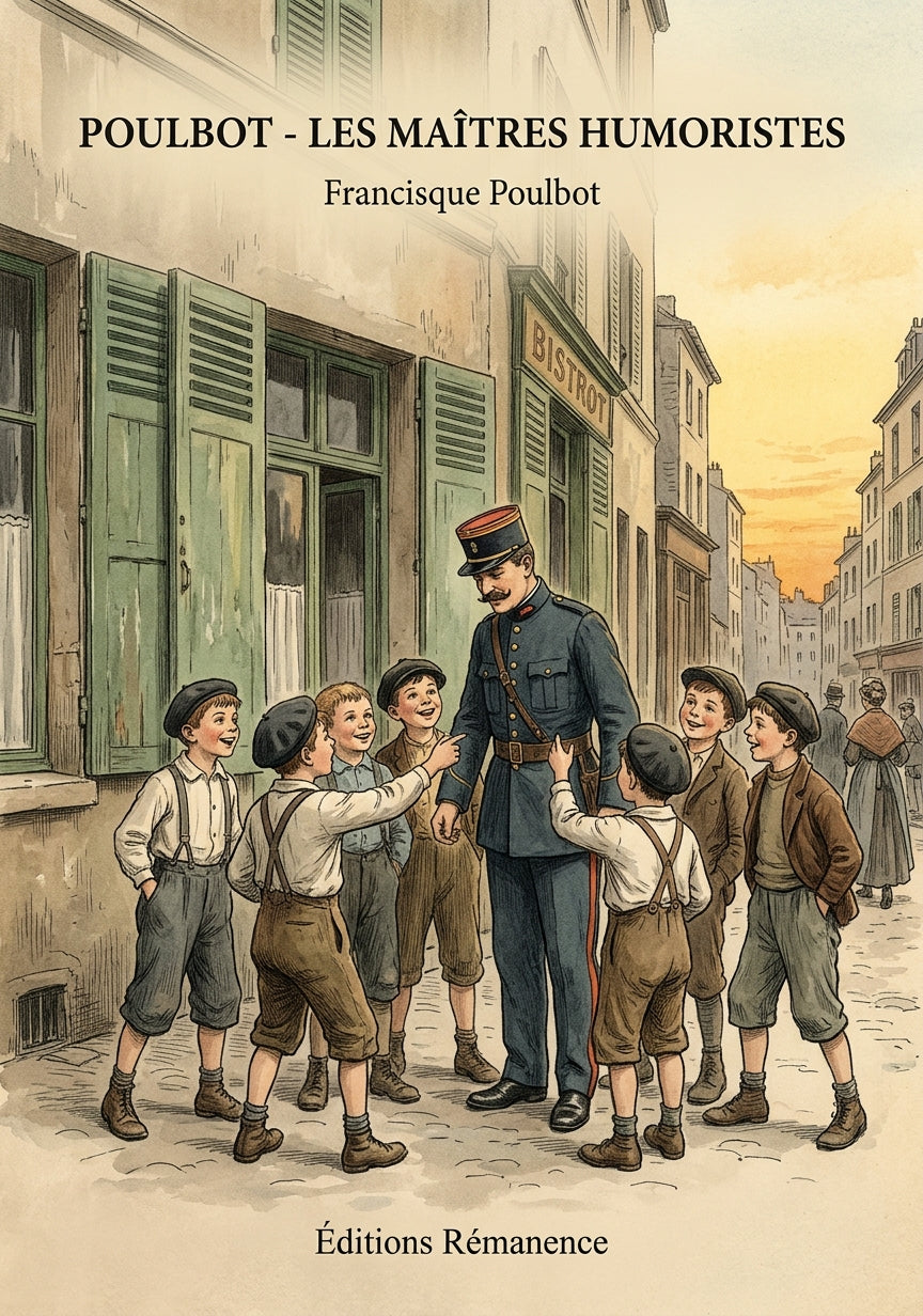 Livre Poulbot - Les Maîtres humoristes par Francisque Poulbot - Couverture - Editions Remanence