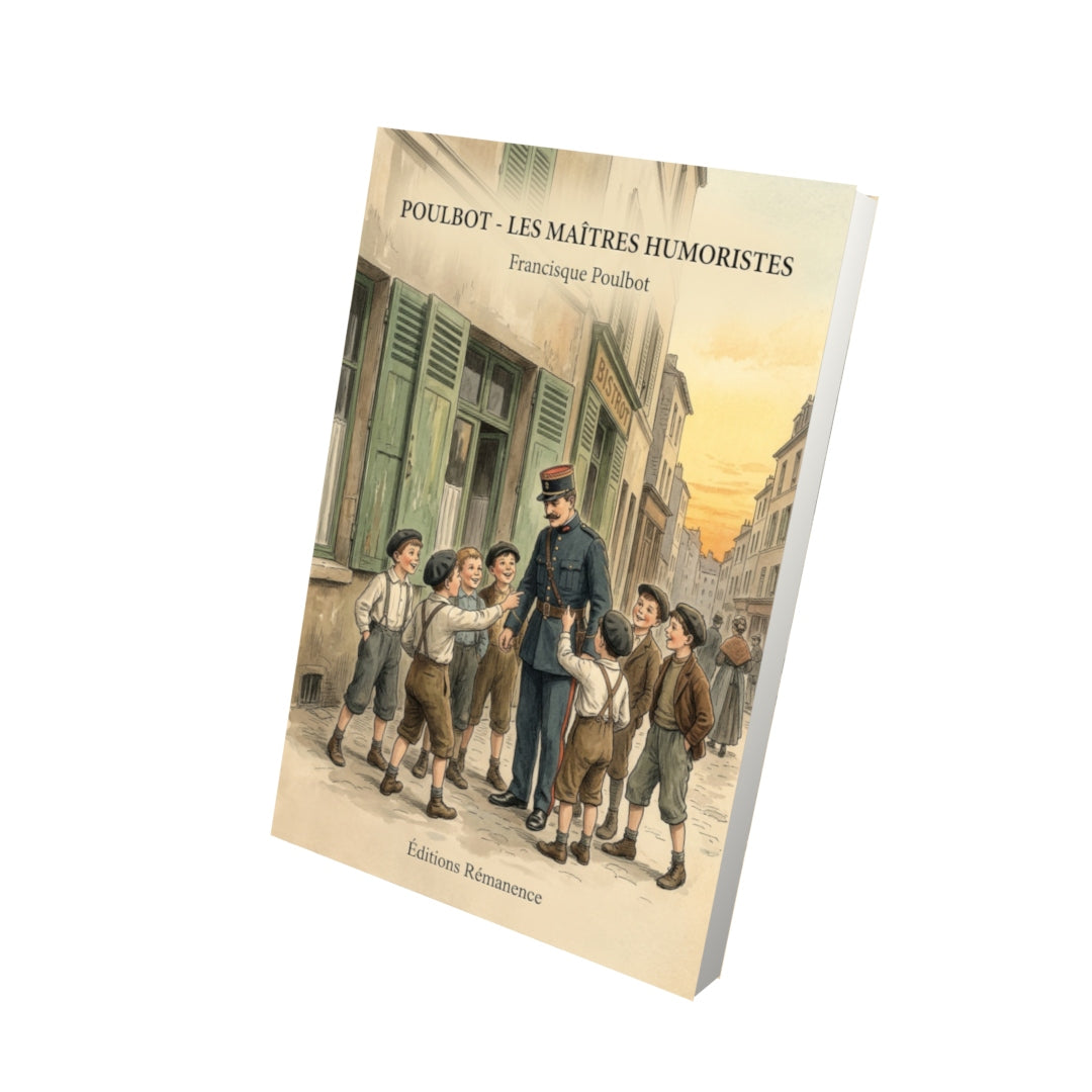 Livre Poulbot - Les Maîtres humoristes par Francisque Poulbot - Vue 3D - Editions Remanence