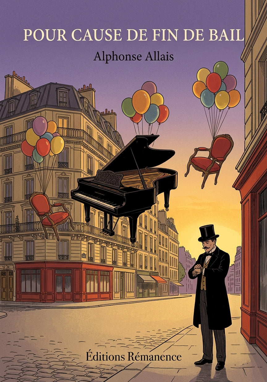 Livre Pour cause de fin de bail par Alphonse Allais - Couverture - Editions Remanence