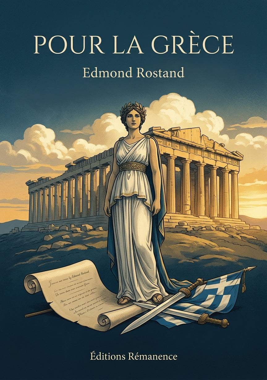 Livre Pour la Grèce par Edmond Rostand - Couverture - Editions Remanence