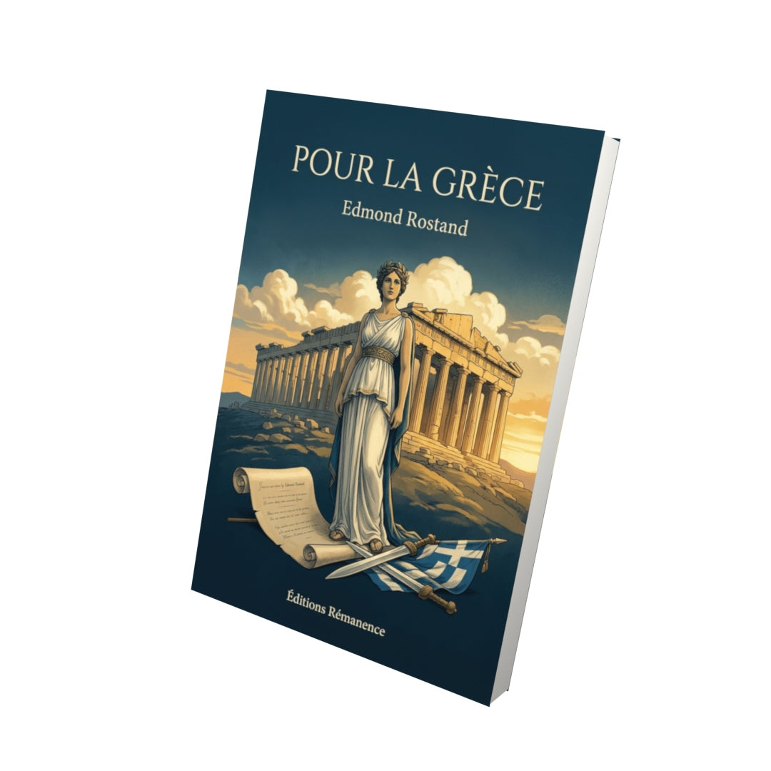 Livre Pour la Grèce par Edmond Rostand - Vue 3D - Editions Remanence
