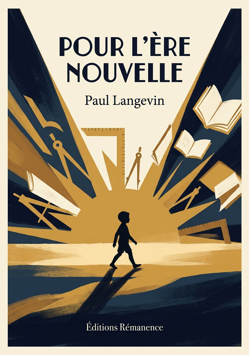 Livre Pour l’ère nouvelle par Paul Langevin - Couverture - Editions Remanence