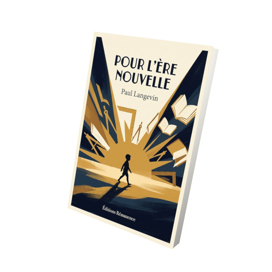 Livre Pour l’ère nouvelle par Paul Langevin - Vue 3D - Editions Remanence