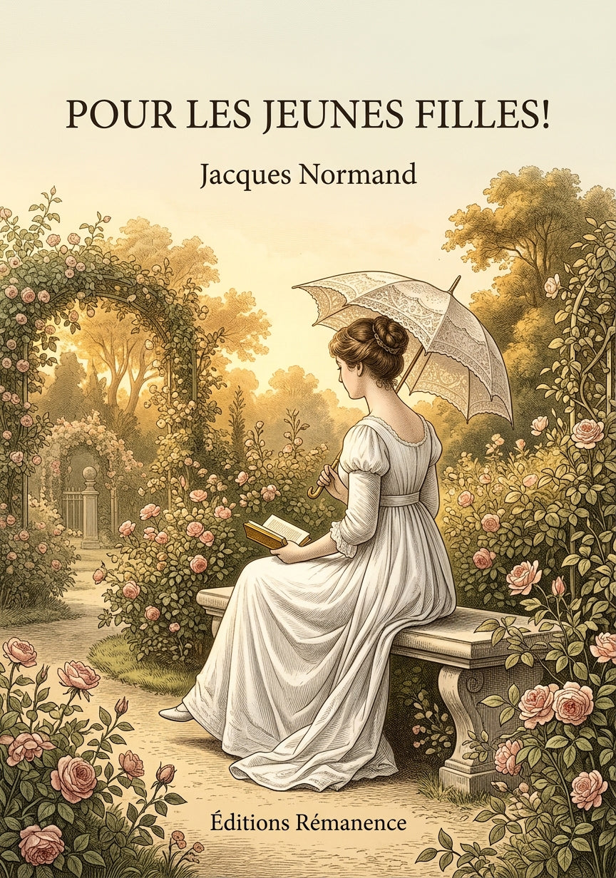Livre Pour les jeunes filles ! par Jacques Normand - Couverture - Editions Remanence