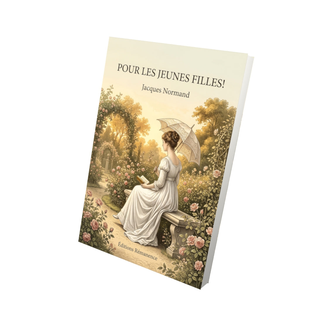 Livre Pour les jeunes filles ! par Jacques Normand - Vue 3D - Editions Remanence