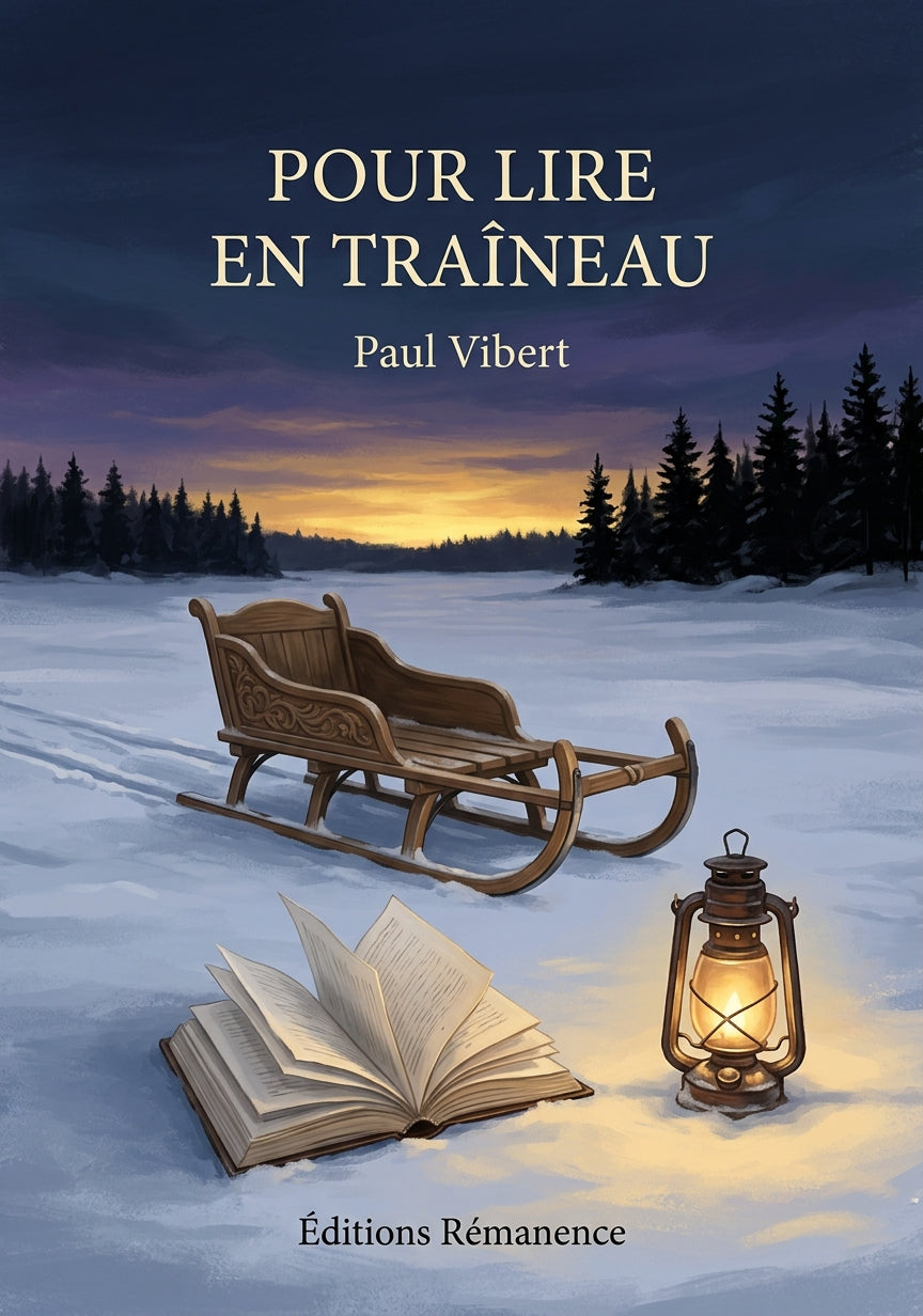 Livre Pour lire en traîneau par Paul Vibert - Couverture - Editions Remanence