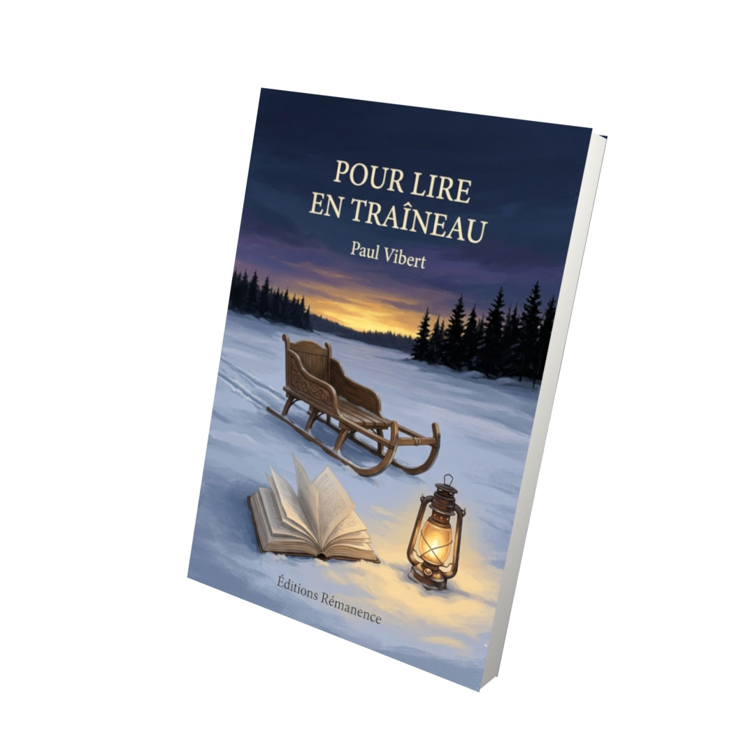 Livre Pour lire en traîneau par Paul Vibert - Vue 3D - Editions Remanence