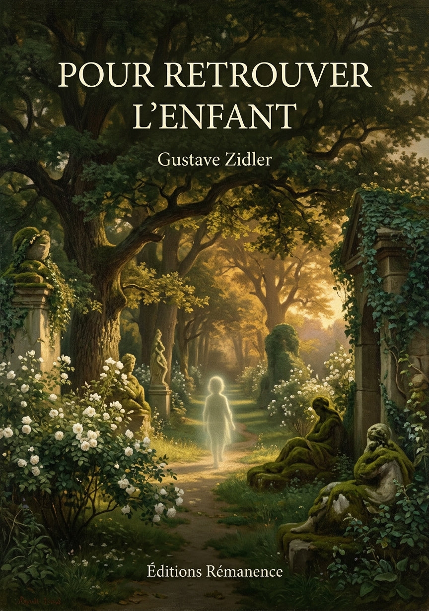 Livre Pour Retrouver l’Enfant par Gustave Zidler - Couverture - Editions Remanence
