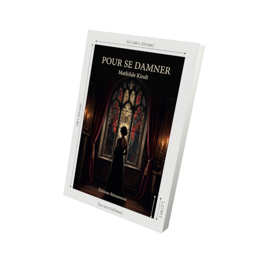 Livre Pour se damner par Mathilde Kindt - Vue 3D - Editions Remanence