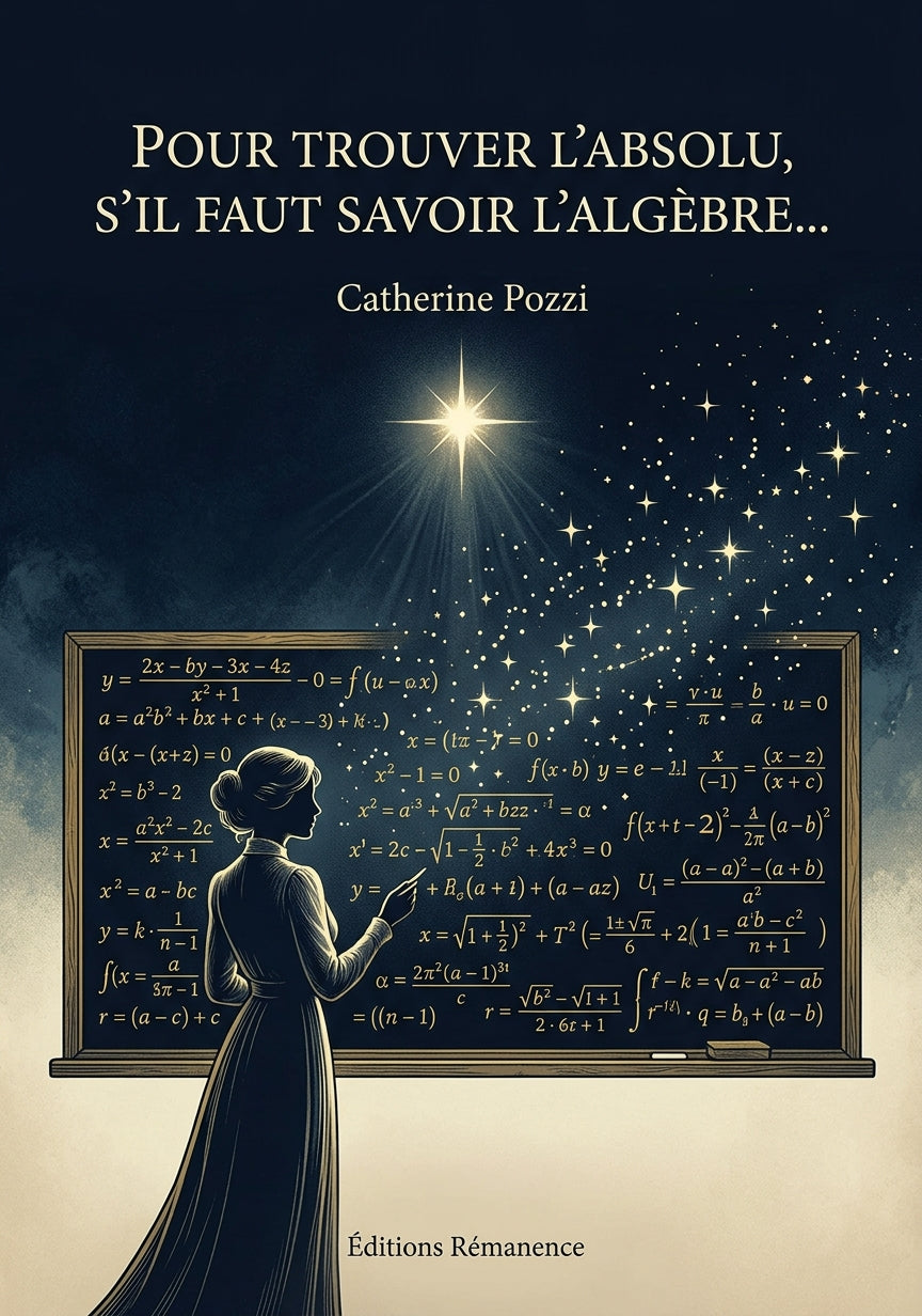 Livre Pour trouver l’Absolu, s’il faut savoir l’algèbre… par Catherine Pozzi - Couverture - Editions Remanence