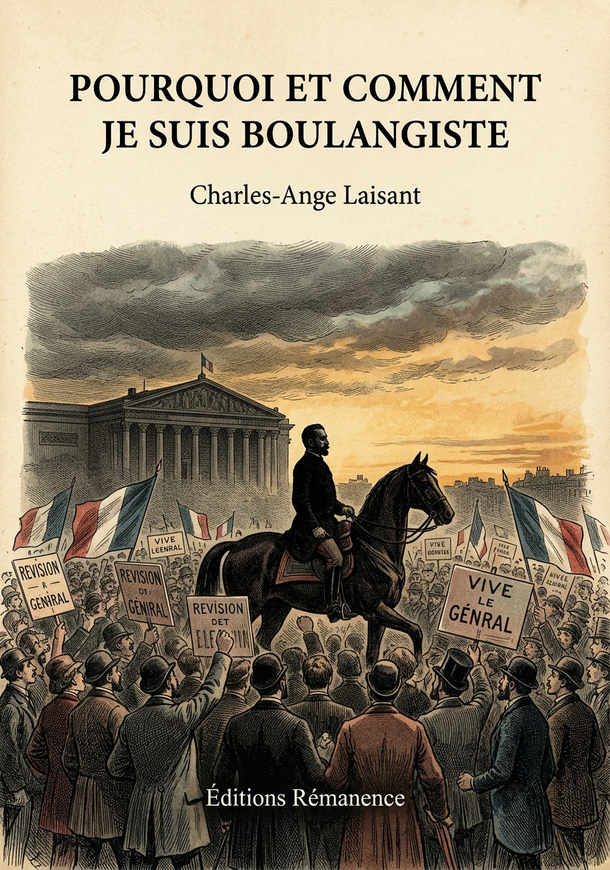 Livre Pourquoi et comment je suis boulangiste par Charles-Ange Laisant - Couverture - Editions Remanence