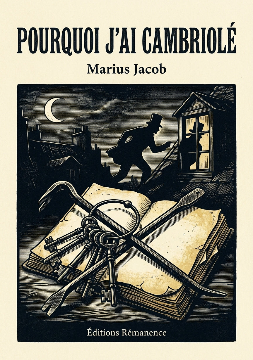 Livre Pourquoi j’ai cambriolé par Marius Jacob - Couverture - Editions Remanence