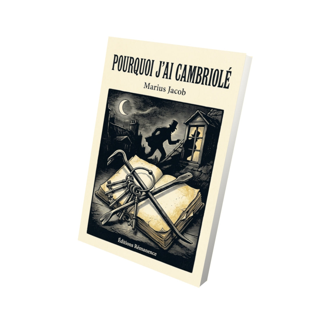 Livre Pourquoi j’ai cambriolé par Marius Jacob - Vue 3D - Editions Remanence