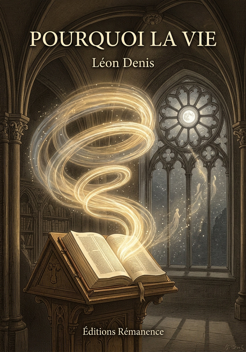 Livre Pourquoi la Vie par Léon Denis - Couverture - Editions Remanence