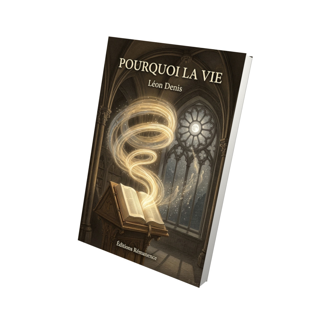 Livre Pourquoi la Vie par Léon Denis - Vue 3D - Editions Remanence