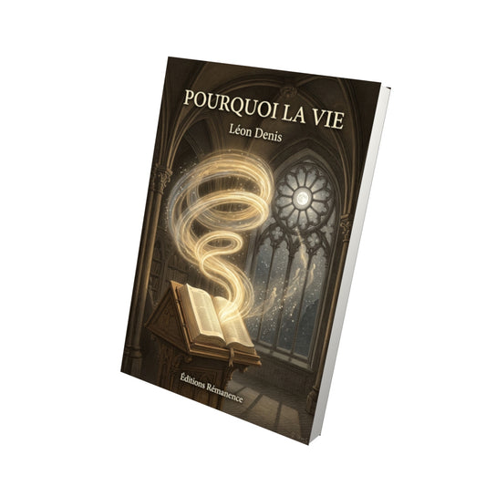Livre Pourquoi la Vie par Léon Denis - Vue 3D - Editions Remanence