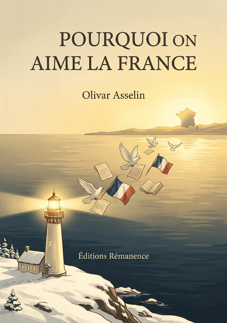 Livre Pourquoi on aime la France par Olivar Asselin - Couverture - Editions Remanence