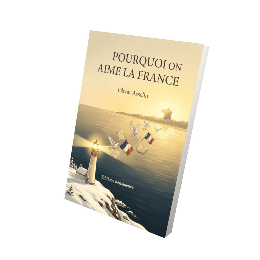 Livre Pourquoi on aime la France par Olivar Asselin - Vue 3D - Editions Remanence