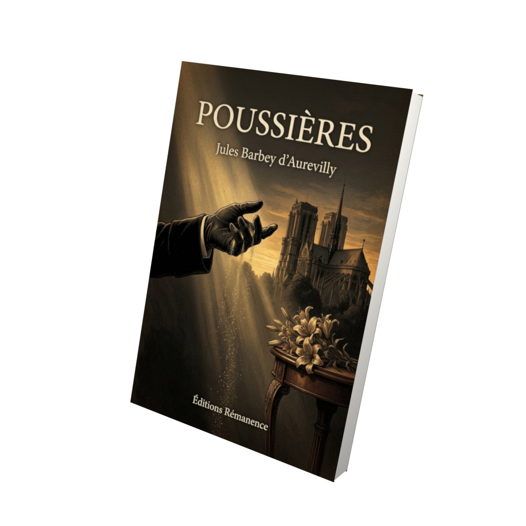 Livre Poussières par Jules Barbey d’Aurevilly - Vue 3D - Editions Remanence