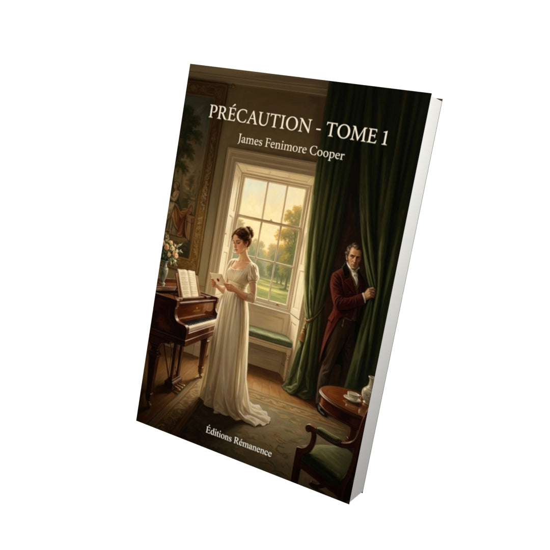 Livre Précaution - Tome 1 par James Fenimore Cooper - Vue 3D - Editions Remanence