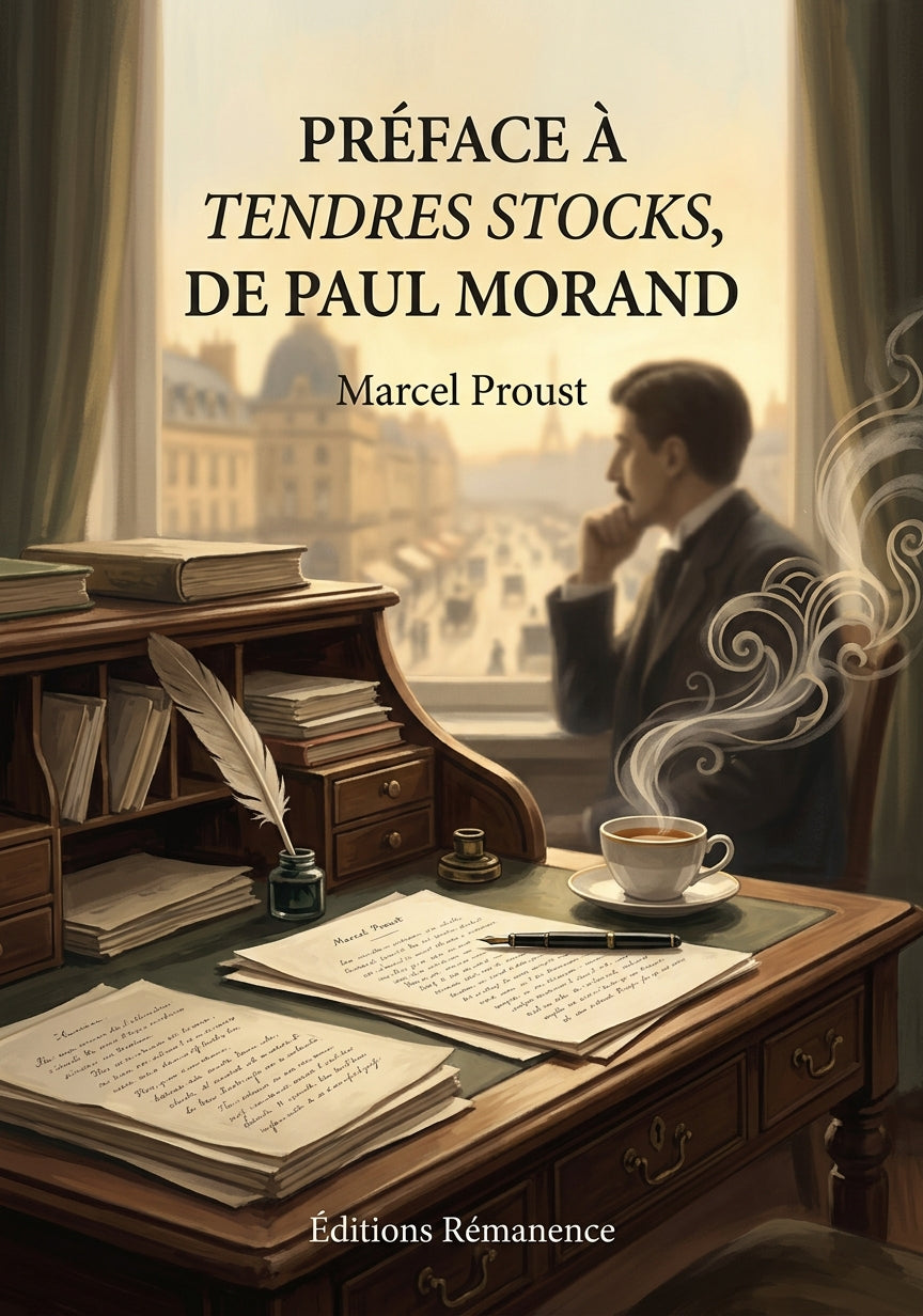 Livre Préface à Tendres Stocks, de Paul Morand par Marcel Proust - Couverture - Editions Remanence