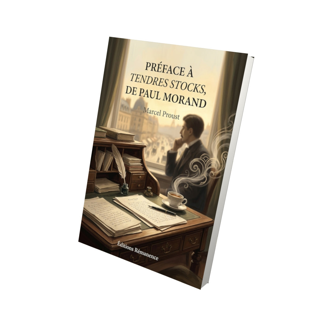 Livre Préface à Tendres Stocks, de Paul Morand par Marcel Proust - Vue 3D - Editions Remanence
