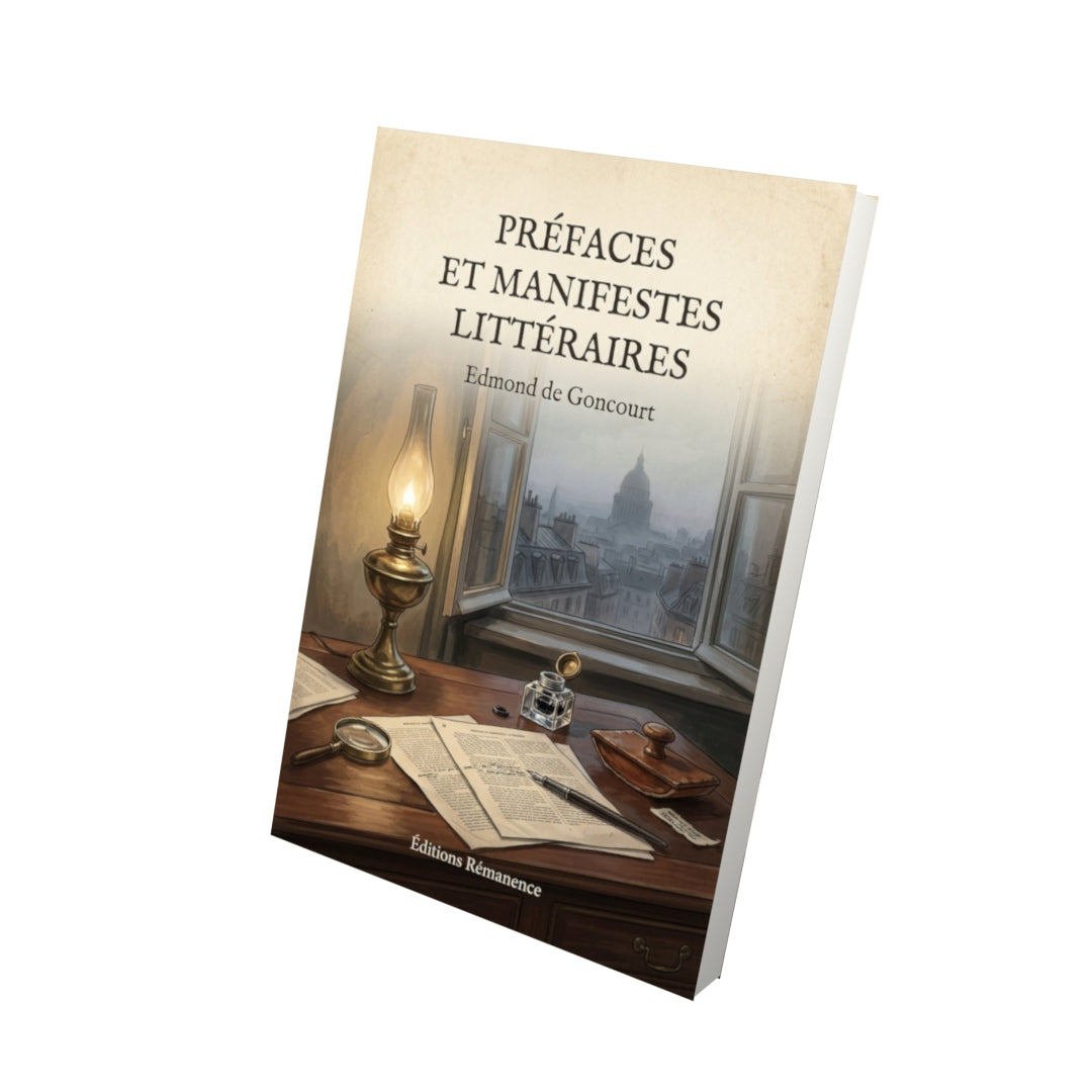 Livre Préfaces et manifestes littéraires - Edmond de Goncourt - Vue 3D - Editions Remanence